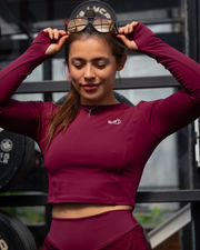 Crop Top Long Sleeve Freya - Vino