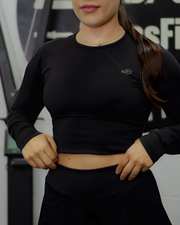 Crop Top X Long Sleeve Selene - Púrpura