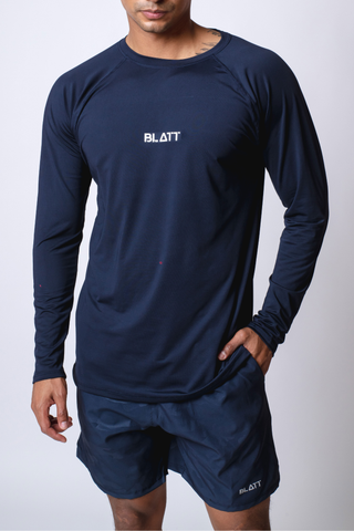 Playera deportiva manga larga aero flex