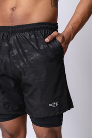 Short deportivo con lycra hydroguard camuflaje