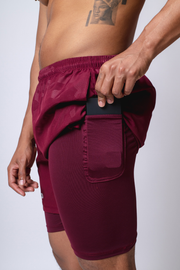 Short deportivo con lycra hydroguard camuflaje