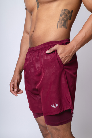 Short deportivo con lycra hydroguard camuflaje