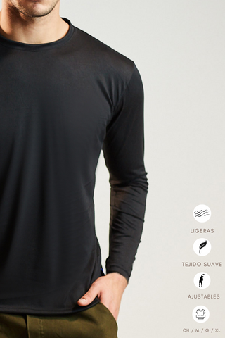 Playeras negras sales