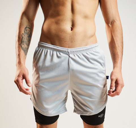 Short Deportivo con Lycra integrada Beast - Gris Claro