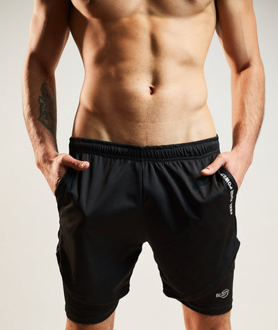 Short Deportivo con Lycra integrada Beast - Negro